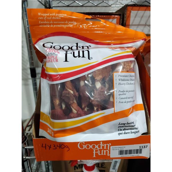 good n fun dog bones 4 x 340g