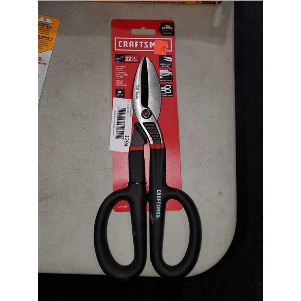 Craftsman 22 Ga Cr Steel All Purpose 10" Tin Snips