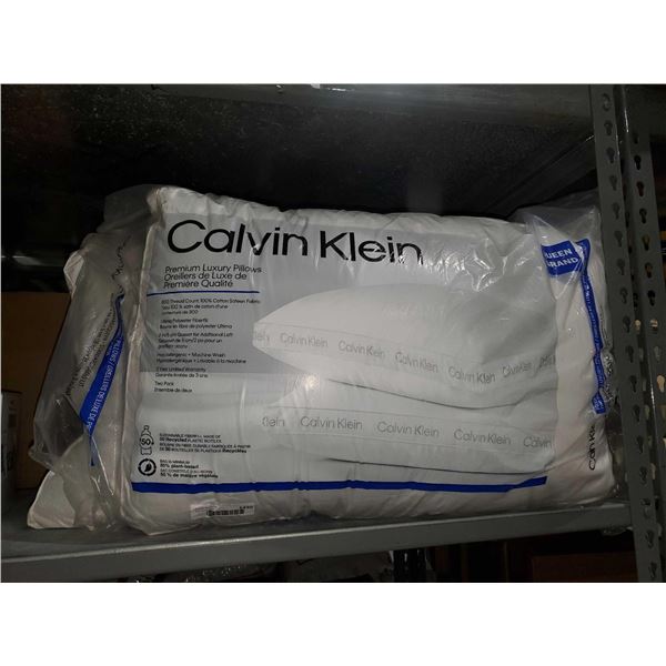 Calvin Klein Premium Luxury Pillows - 2 Pack - Standard Queen Size