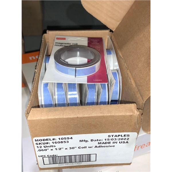 Staples Magnetic Adhesive Back Roll - 12x30" roll