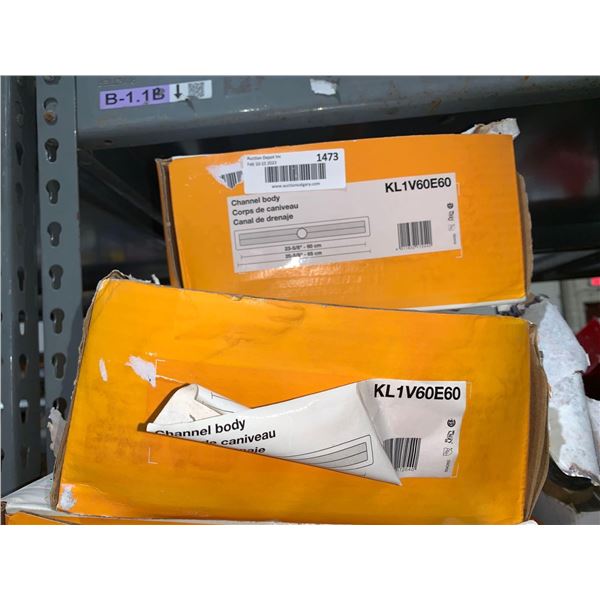 Lot of 1 Schluter Kerdi-Line KL1V60E60 Channel Body - 25-5/8" L