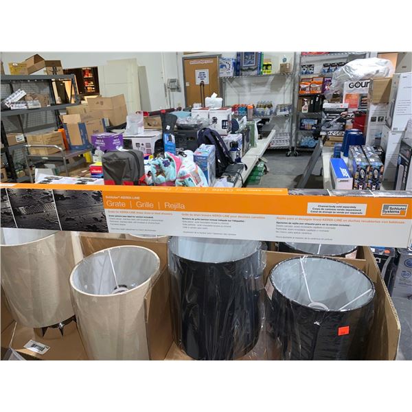 Schluter Kerdi-Line Grate for Kerdi Line Linear Drain in tiled shower.