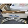 Image 1 : 3 packs of 2 - 3/4" push Fit x 1" FIP, 24" SS Water Softener Supply Line