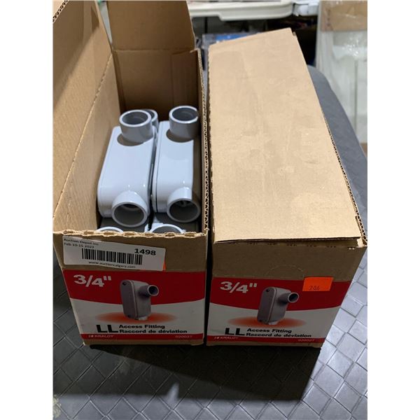 Kraloy#/N° 020027 lot of 2 boxes of 3/4" LL Access Fitting 6pcs per box