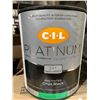 Image 2 : C-I-L Platinum Designer Collection 2 in 1 Paint + Primer Pre-tinted Onyx Black SEMI-GLOSS 711283.78L