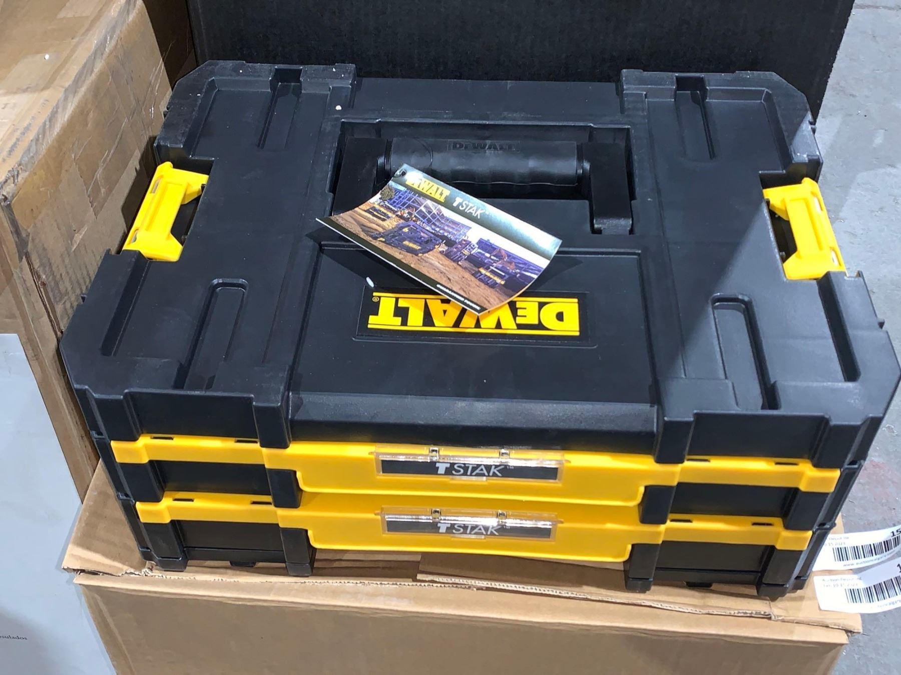 NEW DeWalt T Stak Tool Storage Organizer, Double Drawers (DWST17804 ...