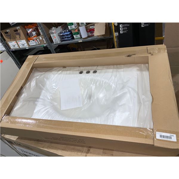 NEW Luxo Cultured Marble Vanity Top 37"x22"