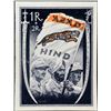 Image 1 : Rare MNH Stamp of Azad Hind Valued 1R + 2R with Black and Orange Color Flag.
