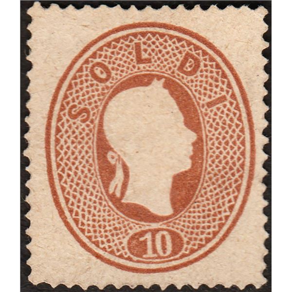 Extremely Rare RPSL certificated Stamp of Lombardy and Venetia of £6500 catalogue value.