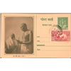 Image 2 : Gandhi 2 different Pictorial Post Cards tied up with Healthy India 1A Cinderella stamp