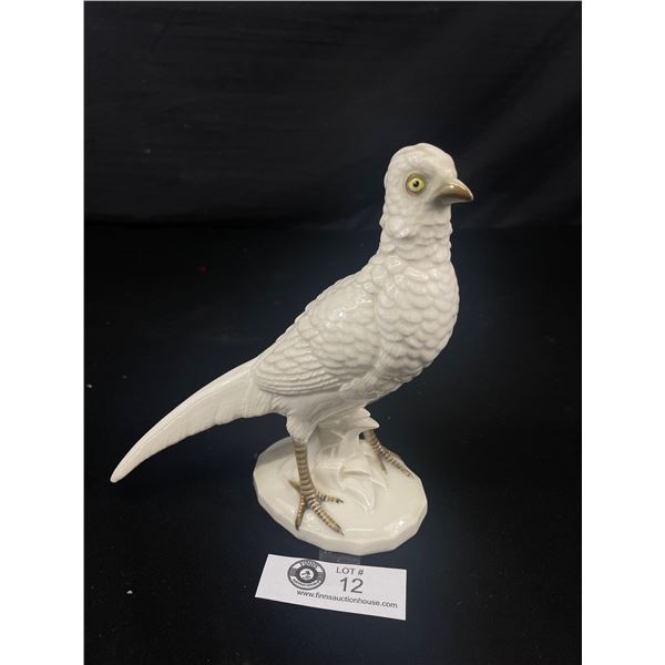 Vintage 7.5" Tall Ball Art Wear :" White Bird"