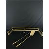 Image 1 : 42" W x14" deep x 4.5" Tall Brass Fireplace Base with Tools