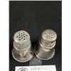 Image 2 : Pair of Small Sterling Silver Salt and Pepper Shakers