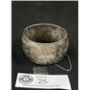 Image 1 : Very Nice Engraved Sterling Silver Bracelet 1.5" W with 2.75" Diameter