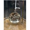 Image 2 : Very Nice Sterling Silver Gold Pan and Gold Miner Pendant in Glass Dome