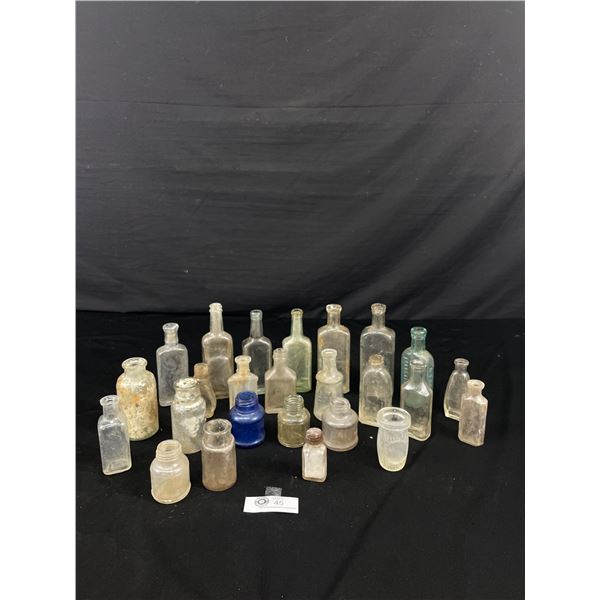 Nice Lot of Antique Apothocary Bottles Some Embossed