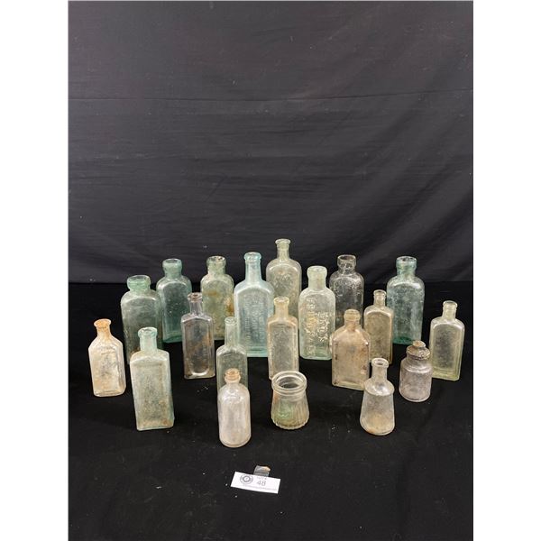 Nice Lot of Antique Apothocary Bottles Embossed Toronto, Winnipeg Etc