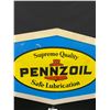 Image 2 : Single Sided 30" W  20" T Plastic Pennzoil Sign