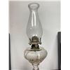 Image 2 : Antique 18.5"T Glass Oil Lamp