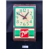 Image 1 : Vintage 11" x 19" 7 Up Wall Clock
