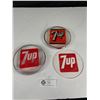 Image 1 : Lot of Chrome and Center Glass 7 Up & Pepsi Face Plates