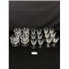 Image 1 : Cross & Olive Crystal Glassware, 6x Red Wine, 6x White Wine, 8x Cocktail /Dessert Dish