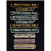 Image 1 : Nice Assortment Of 10 Manitoba Vintage License Plate Tags