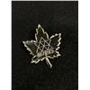 Image 2 : 4 Vintage Maple Leaf Brooches, 2 Marked Sterling Silver