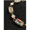 Image 2 : Very Old Italian Micro Mosaik Bracelet, w/ Replaced Lobster Clasp