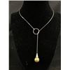 Image 1 : .925 Sterling Silver w/Large Pearl Pendant Necklace