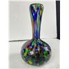 Image 2 : Gorgeous Vintage Hand Blown Vase, Multi-Coloured, Perfect Conditions, 8 Inches Tall