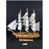 Image 1 : USS Constitution Replica Ship. Approx. 21 1/2" Tall & 18" Long NO SHIPPING