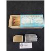 Image 1 : Vintage Calibri Mono Gas & Ronson Varaflame Lighters w/Box Of Matches