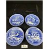 Image 2 : Lovely Set OF 4 Currier & Ives Décor Plates