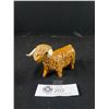 Image 1 : Rare Vintage Spaghetti Pottery Scottish Highland Cow Figurine- Artist Signed