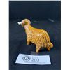 Image 3 : Rare Vintage Spaghetti Pottery Scottish Highland Cow Figurine- Artist Signed