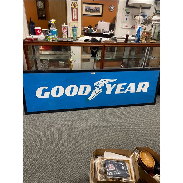 Nicely Self Framed Good Year Sign. 94 1/2  L x 28 1/2  H