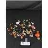 Image 1 : Lot Of Semi Precious Gemstones Over 80 -Rose Quartz, Amethyst, Tiger Eye, Snowflake Obsidion & Much 