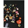Image 2 : Lot Of Semi Precious Gemstones Over 80 -Rose Quartz, Amethyst, Tiger Eye, Snowflake Obsidion & Much 