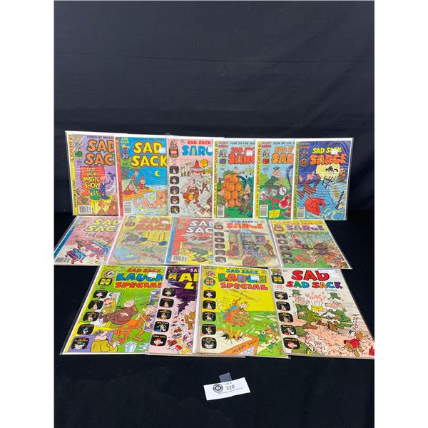 16 Vintage Sad Sack Comic Books, Boarded & Sealed