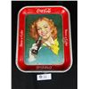 Image 1 : Vintage Metal Coca Cola Tray. Approx. 10 1/2" x13"