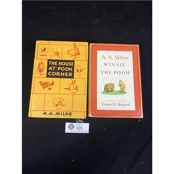 Two Vintage Winnie-The-Pooh Books By A.A Milne- Nice Condition