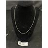 Image 1 : Quality 19" Sterling Box Chain/Necklace