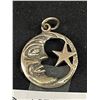 Image 2 : Heavy Quality Sterling Moon & Star Pendant