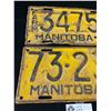 Image 2 : 2 1948 Manitoba License Plates