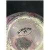 Image 3 : Decorative 15" Wide Silver Plated Tray w/ 7" Tall Glass Decorative Vase