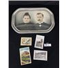 Image 1 : Antique Picture in Bubble Frame+ Postcards 19 x 11"