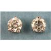 Image 1 : .80ct diamond stud earrings