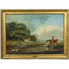 Image 1 : Samuel Alken (British), hunting scene-a lost scent, c. 1780, o/c