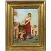 Image 1 : Frech School, peasant woman w/putti, 19th C., O/Panel